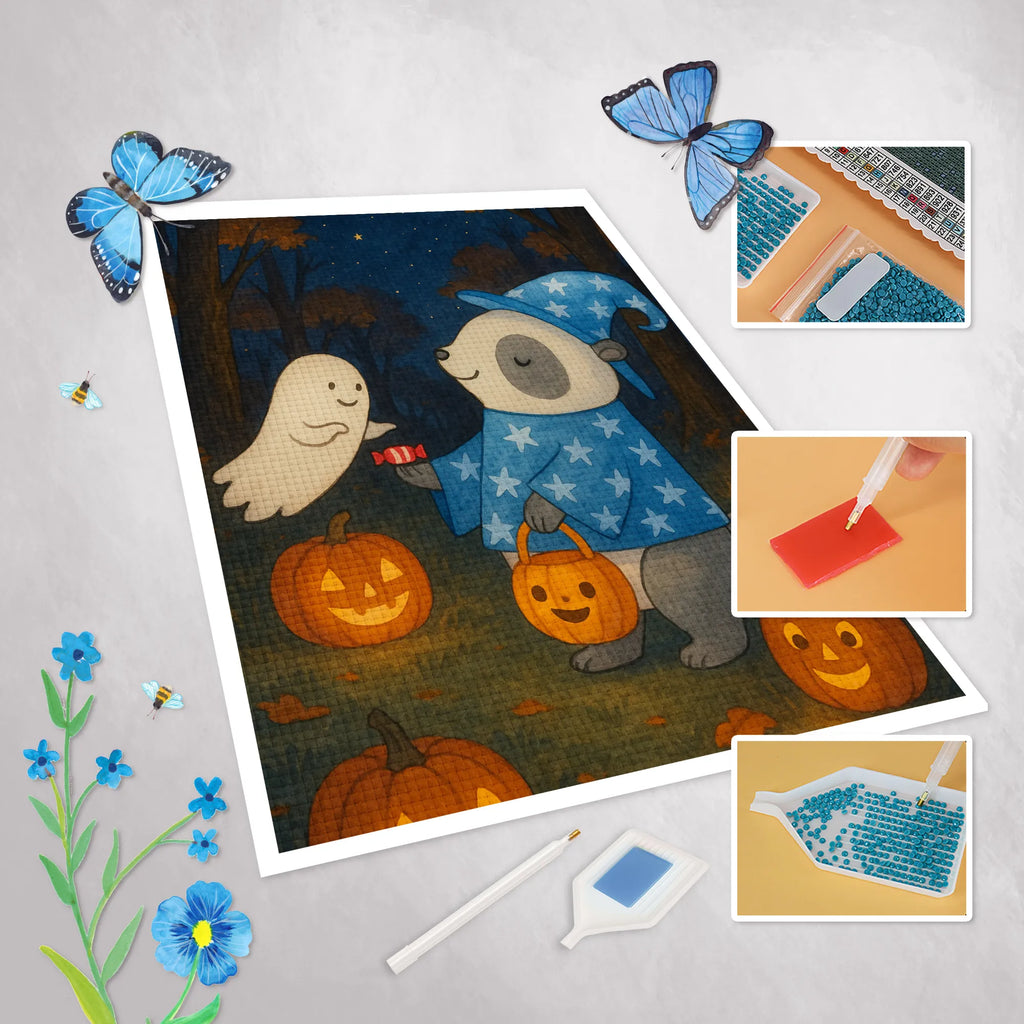 Diamond Painting Panda Wizard Design Diamond Painting Kit, Diamond Painting Deko, Diamant Mosaik, Diamond Painting Für Erwachsene, Diamant Malerei, Diamond Painting Puzzle, Diamond Painting Motive, Rhinestone Painting, DIY Diamond Painting, Kristallbild, DIY Strass Bild, Diamond Painting Schlüsselanhänger, Strass Malerei, Diamond Painting Werkzeuge, Diamond Painting Full Drill, Diamond Painting Geschenkidee, Diamond Painting Tiere, Diamond Art, Diamond Painting Profi Set, Diamond Painting Pinzette, Diamond Painting Rundbohrer, Diamond Painting Muster, Diamond Painting Landschaft, 5D Diamant Malerei, Diamond Painting Zubehör, Diamond Painting Modern, Diamond Painting Schablone, Diamant Bild, Diamond Painting Partial Drill, Diamond Painting Tablett, Diamond Painting Quadratbohrer, Diamond Painting Porträt, Diamond Painting Tray, Diamond Painting Anfänger Set, Diamond Painting Leinwand, Diamond Painting, Diamond Painting Blumen, Diamond Painting Klassisch, Diamond Painting Bohrer, Diamond Painting Set, Diamond Painting Für Kinder, Diamant Stickerei, Halloween, Deko, Martinssingen, Dekoration, Geschenke, Schenken, Zauberer, Trick or Treat, Panda, Gespenst, Süßes sonst gibt's saures, Halloween Deko
