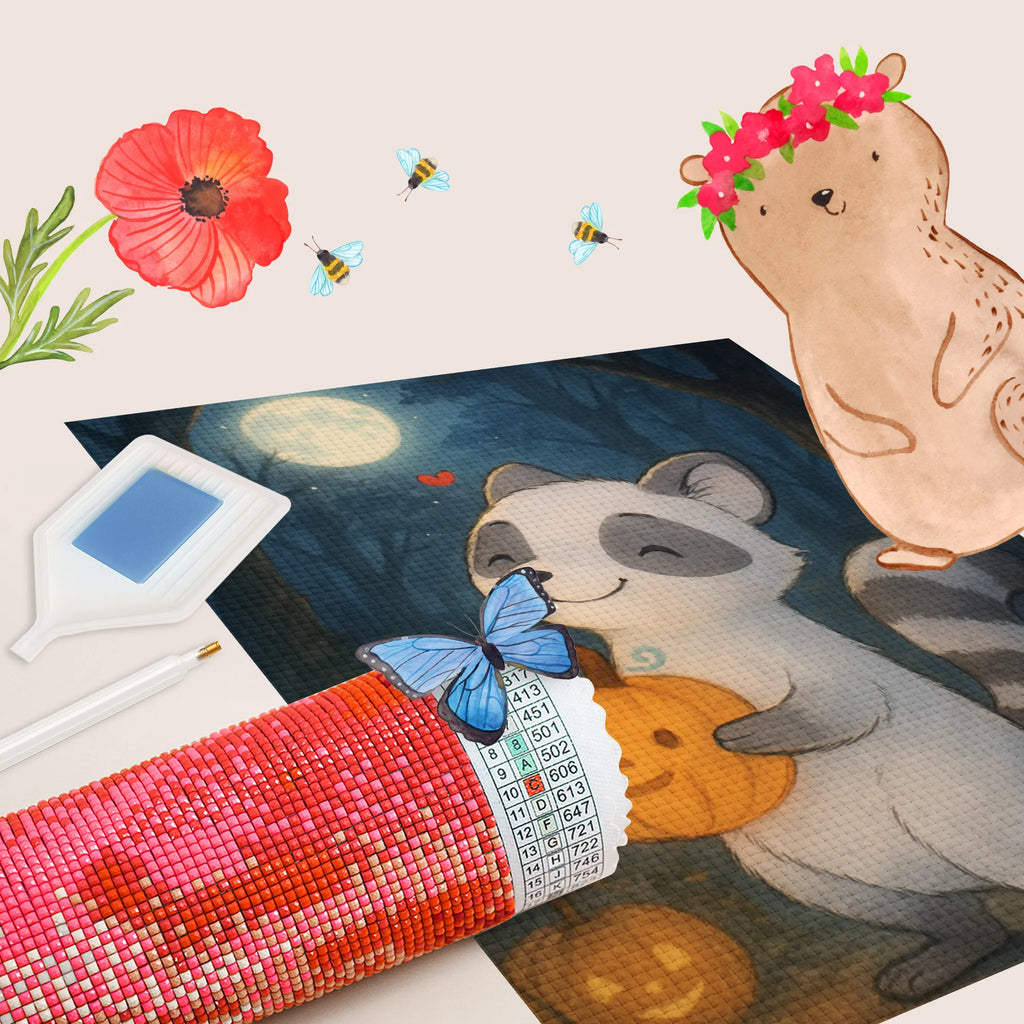 Diamond Painting Raccoon Pumpkin Design Halloween, decoration, Martin singing, decor, gifts, giving