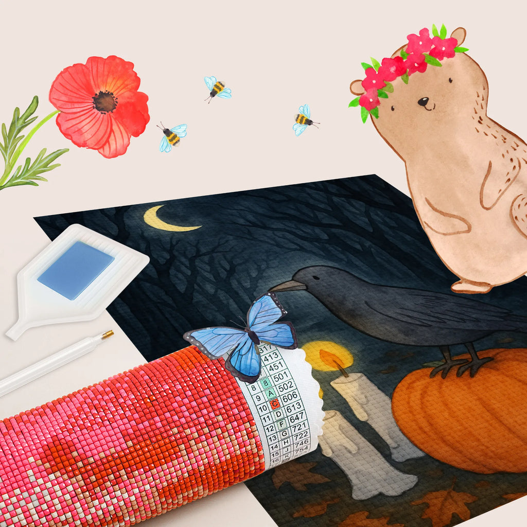 Diamond Painting Crow Halloween Design Halloween, decoration, Martin singing, decor, gifts, giving