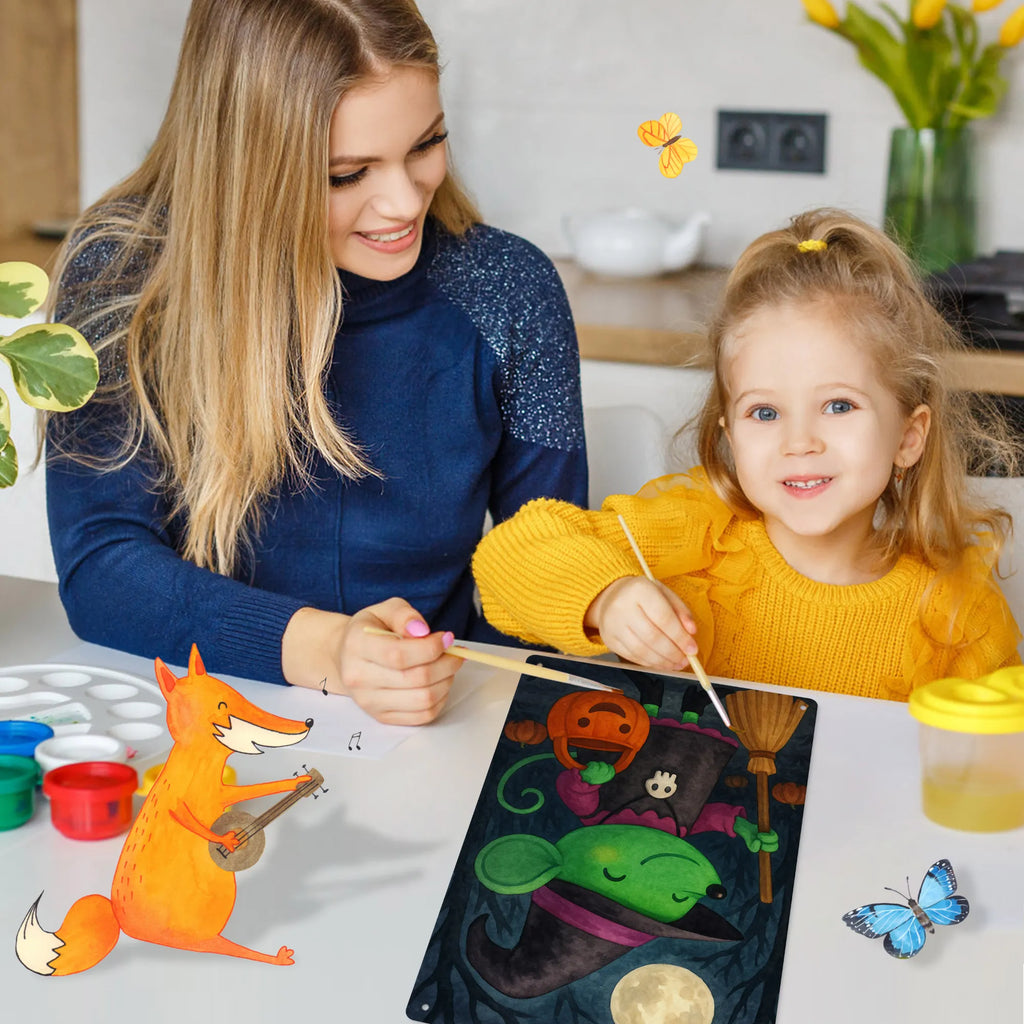 Paint by Numbers Metal Sign Mouse Witch Design Halloween, decoration, Martin singing, decor, gifts, giving