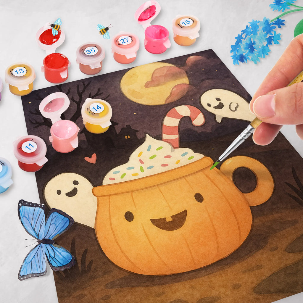 Malowanie według numerów Kawa Duch Design Halloween, dekoracje, Martinssingen, dekoracja, prezenty, dawanie