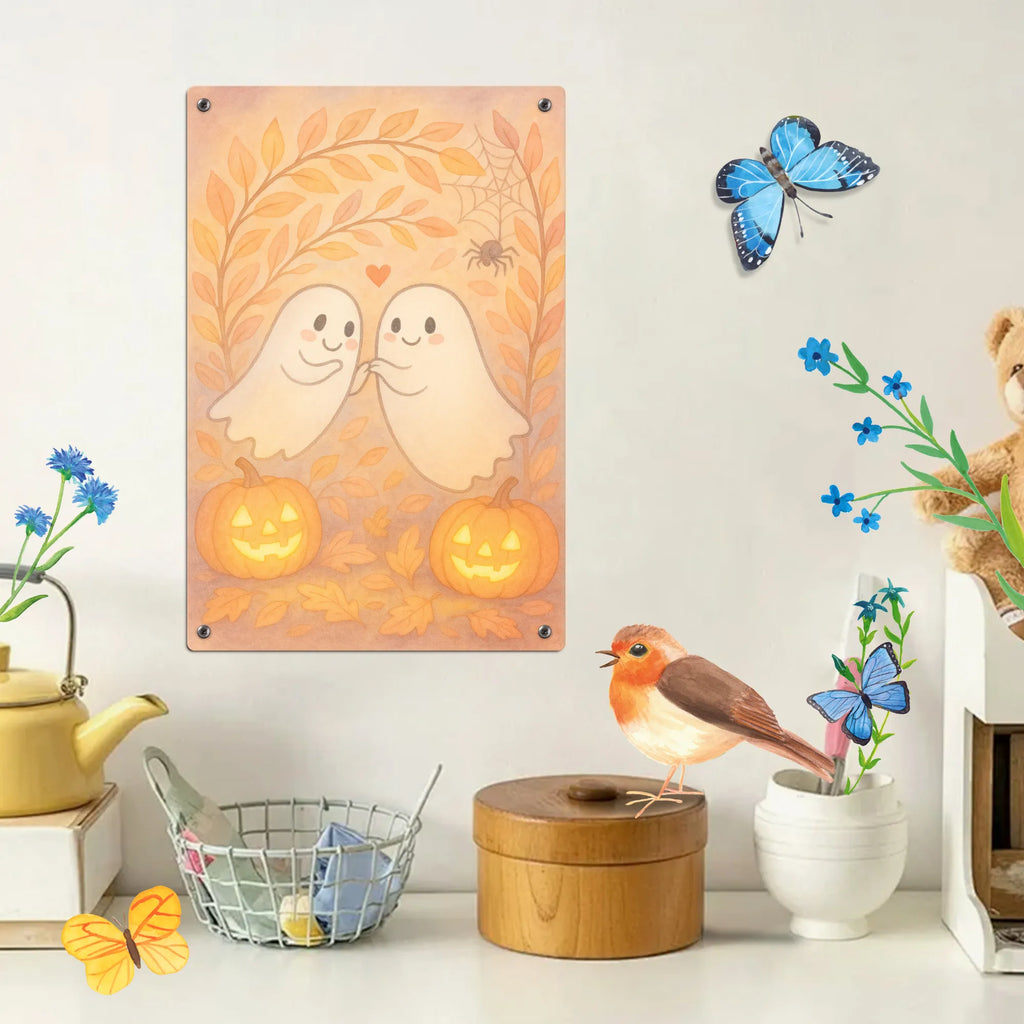 Paint by Numbers Metal Sign Ghosts Dear Design Halloween, decoration, Martin singing, decor, gifts, giving