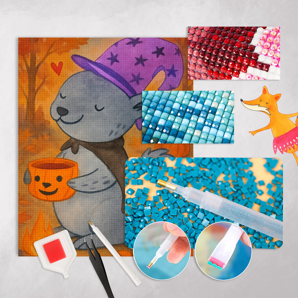 Diamond Painting Hangover Coffee Design Halloween, decoration, Martin singing, decor, gifts, giving