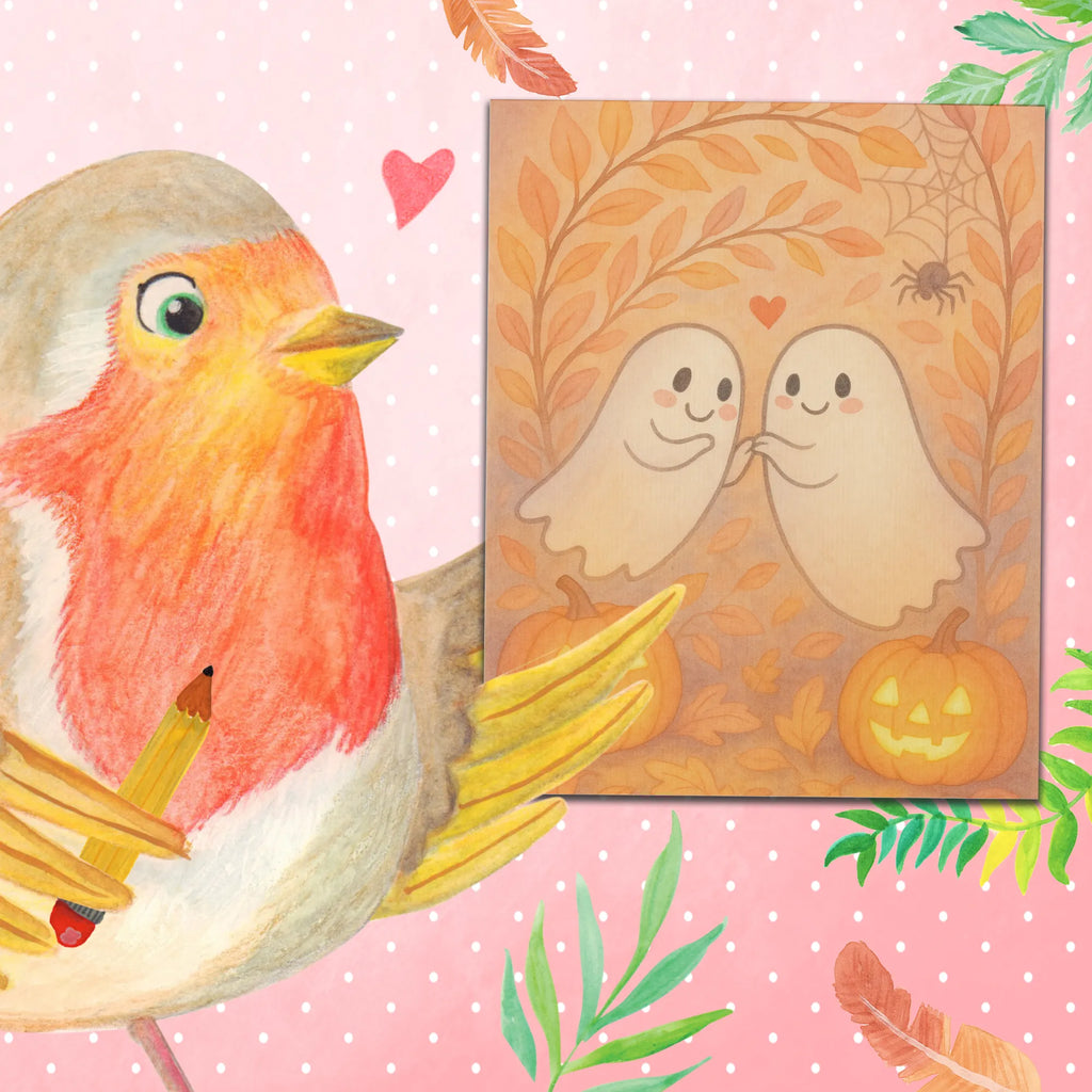 Malowanie według numerów Duchy miłość Design Halloween, dekoracje, Martinssingen, dekoracja, prezenty, dawanie