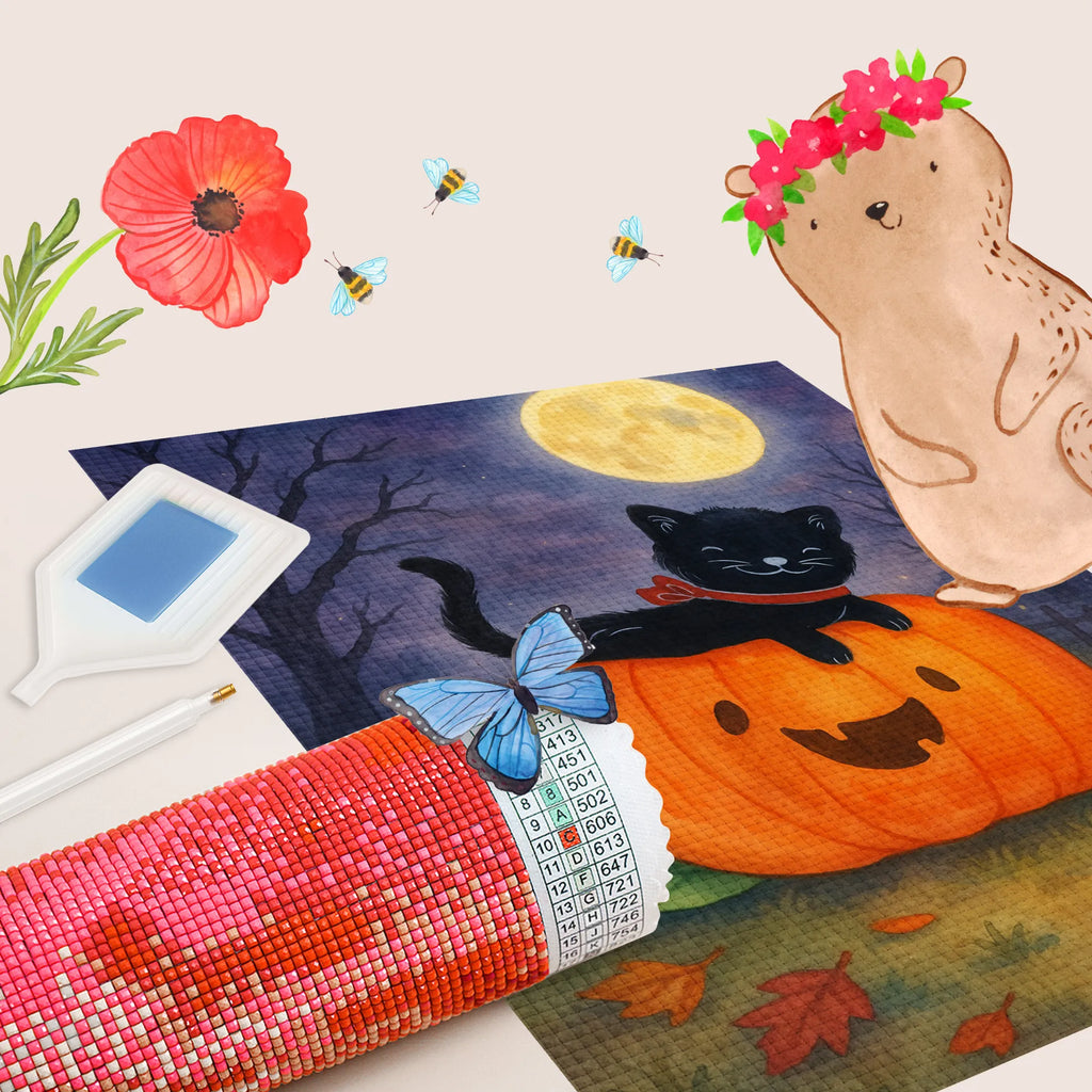 Diamond Painting Black Cat Design Halloween, decoration, Martin singing, decor, gifts, giving