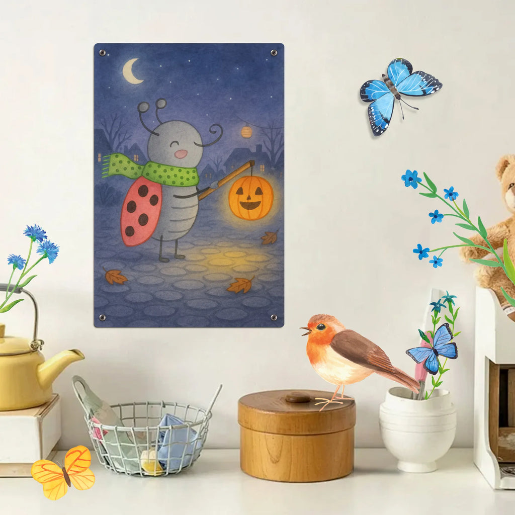 Paint by Numbers Metal Sign Smörle Lantern Design Halloween, decoration, Martin singing, decor, gifts, giving