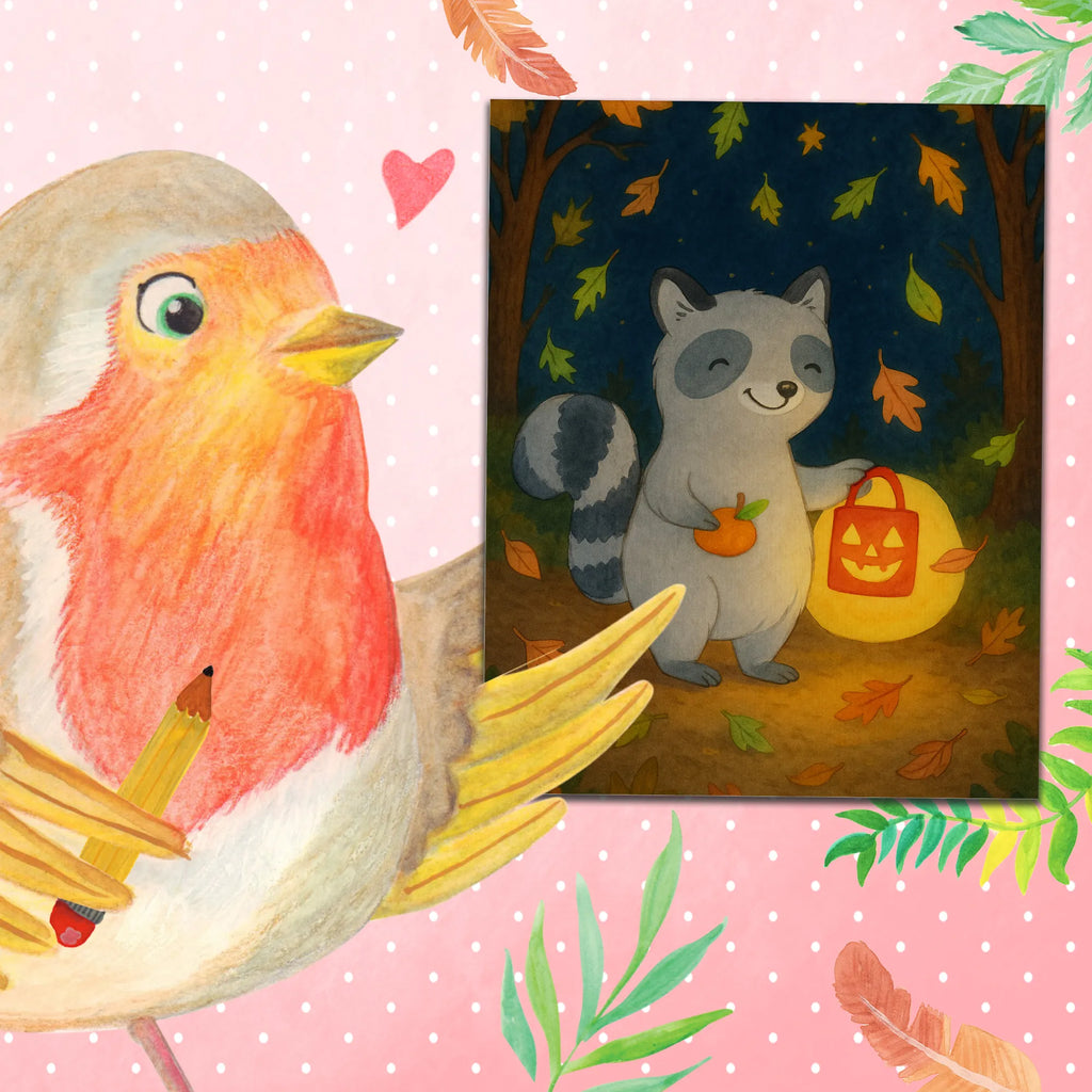 Malowanie według numerów szop pracz latarnia Design Ausmalbild, Malen, DIY, Kunstwerk, Kreativität, Baseln, Malen nach Zahlen, Künstler, Bastelidee, Halloween, Deko, Martinssingen, Dekoration, Geschenke, Schenken, Süßes sonst gibt's saures, Waschbär, Halloween Deko, Laterne, Trick or Treat, Herbst