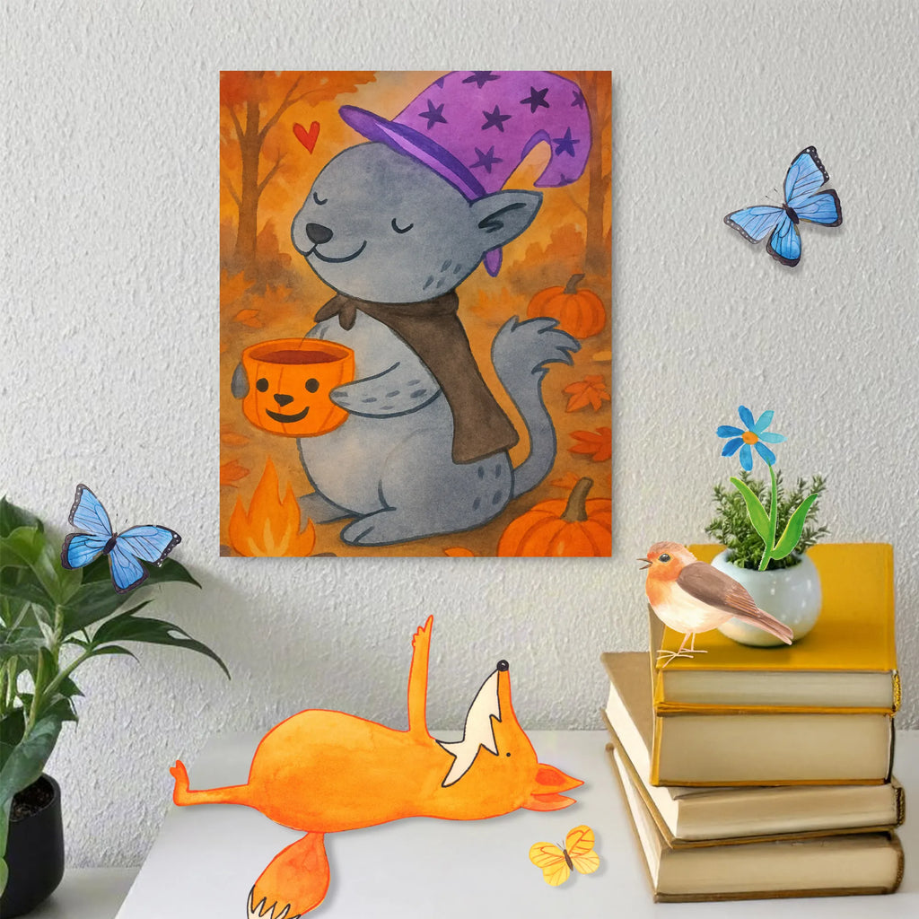 Malowanie według numerów Kot Kawa Design Halloween, dekoracje, Martinssingen, dekoracja, prezenty, dawanie