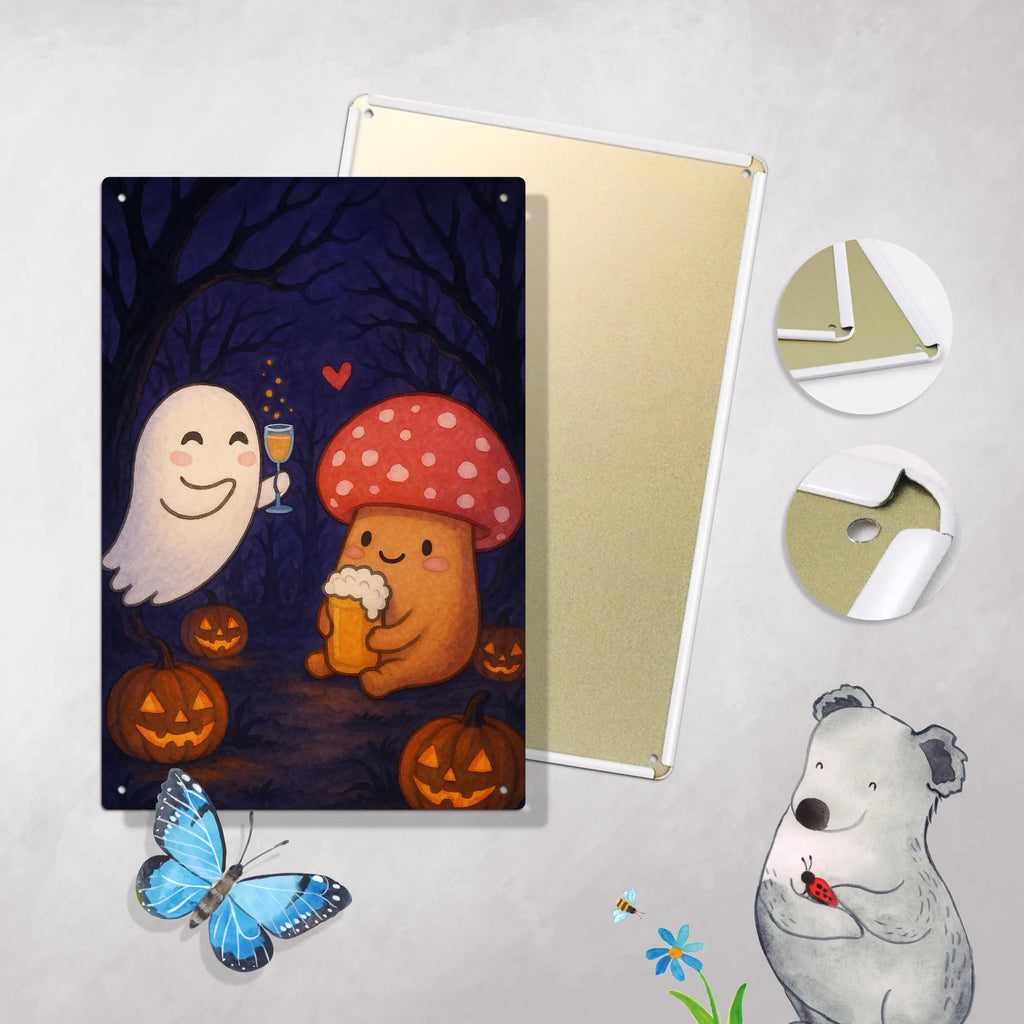 Malen nach Zahlen Metallschild Gespenst  Prost  Design Kunstwerk, DIY, Bastelidee, Kreativität, Baseln, Malen nach Zahlen, Ausmalbild, Künstler, Malen, Halloween, Deko, Martinssingen, Dekoration, Geschenke, Schenken, Sekt, Gespenst, Bier, Fliegenpilz, Pils