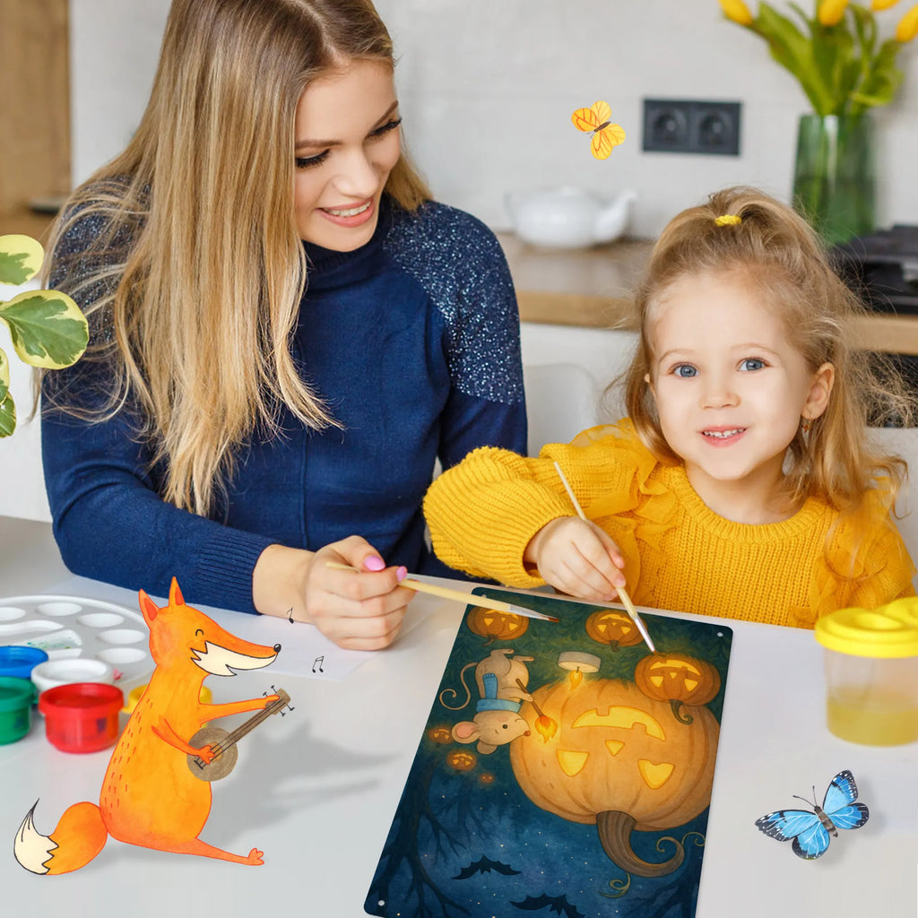 Metalowy szyld do malowania po numerach dynia mysz Design Halloween, dekoracje, Martinssingen, dekoracja, prezenty, dawanie