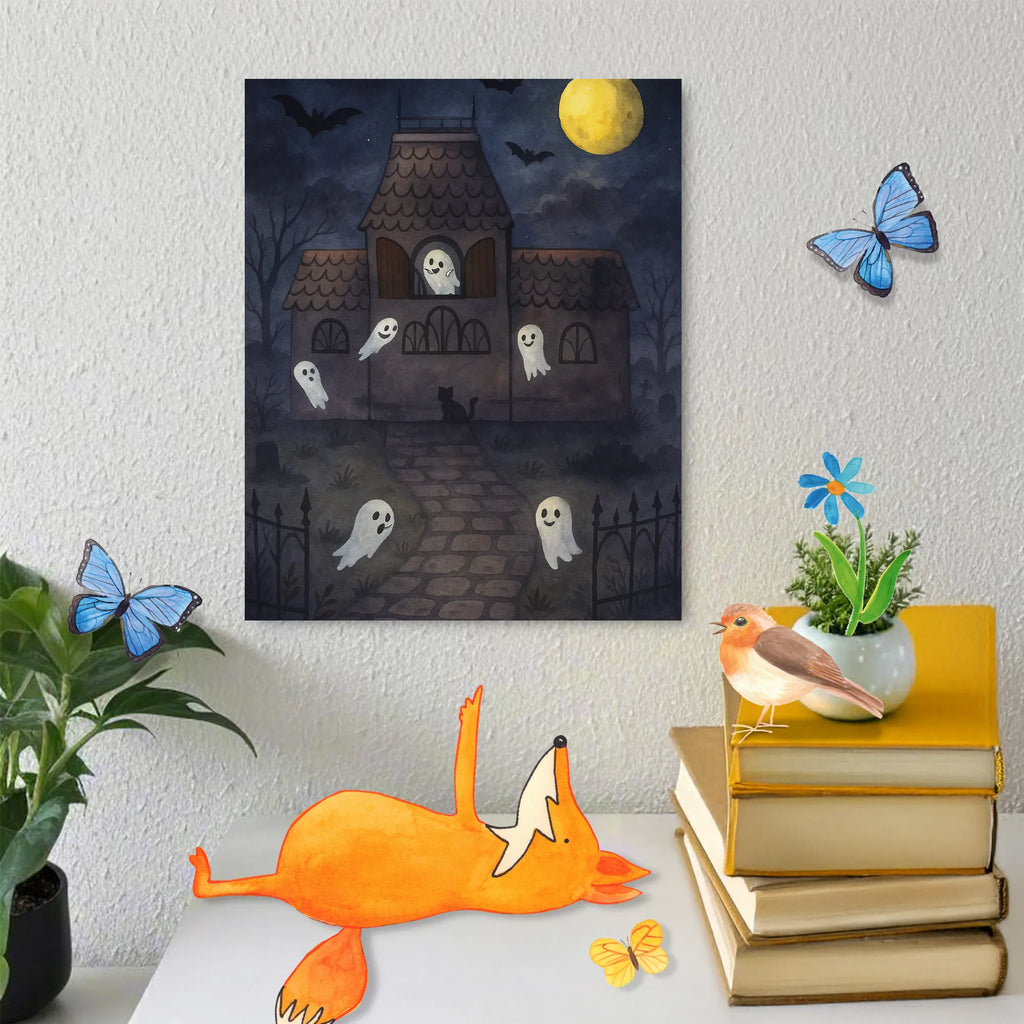 Malowanie według numerów Duchy Willa Design Kreativität, Baseln, Kunstwerk, Malen, Künstler, DIY, Ausmalbild, Malen nach Zahlen, Bastelidee, Halloween, Deko, Martinssingen, Dekoration, Geschenke, Schenken