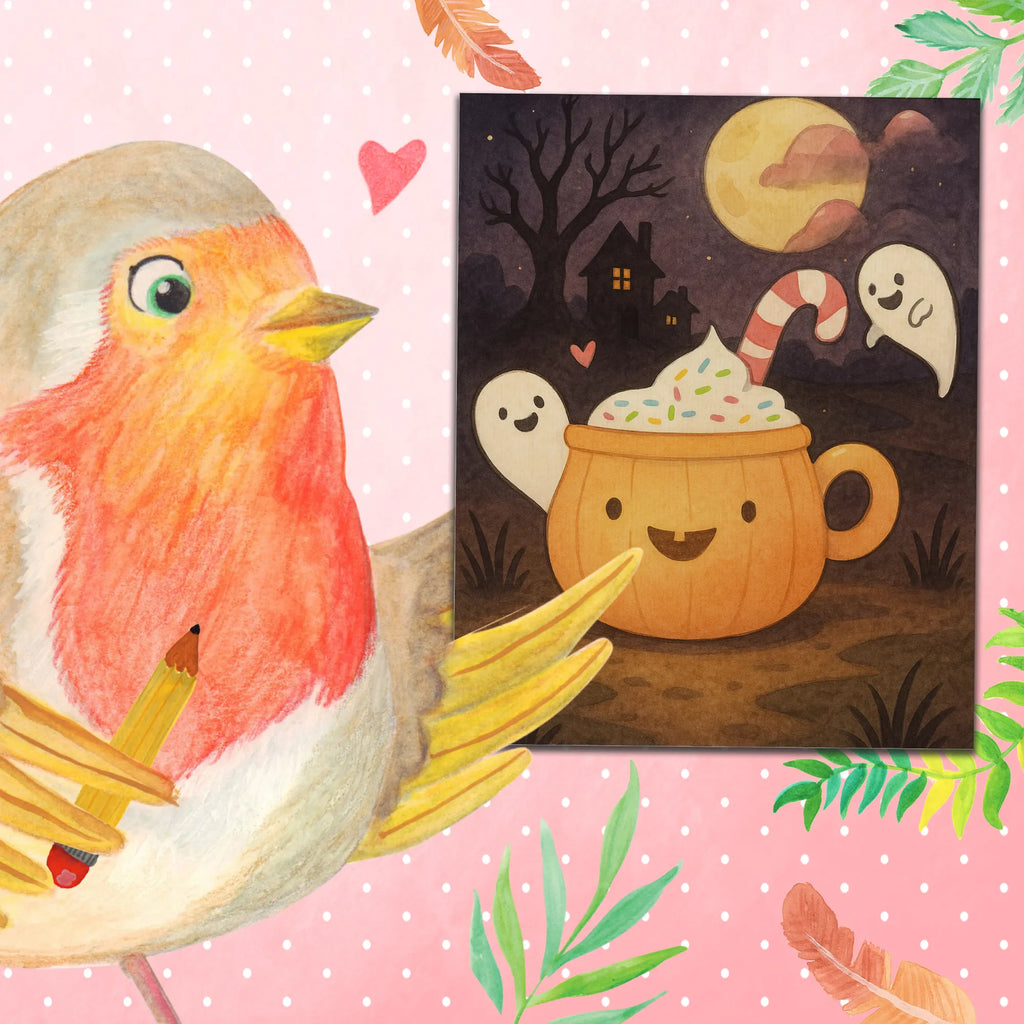 Malowanie według numerów Kawa Duch Design Halloween, dekoracje, Martinssingen, dekoracja, prezenty, dawanie