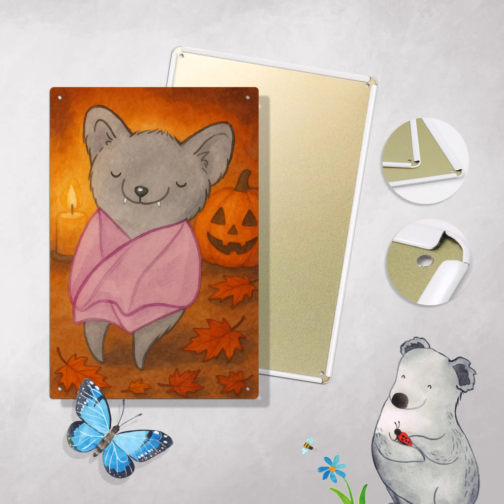 Paint by Numbers Metal Sign Bat Chilling Design Halloween, decoration, Martin singing, decor, gifts, giving