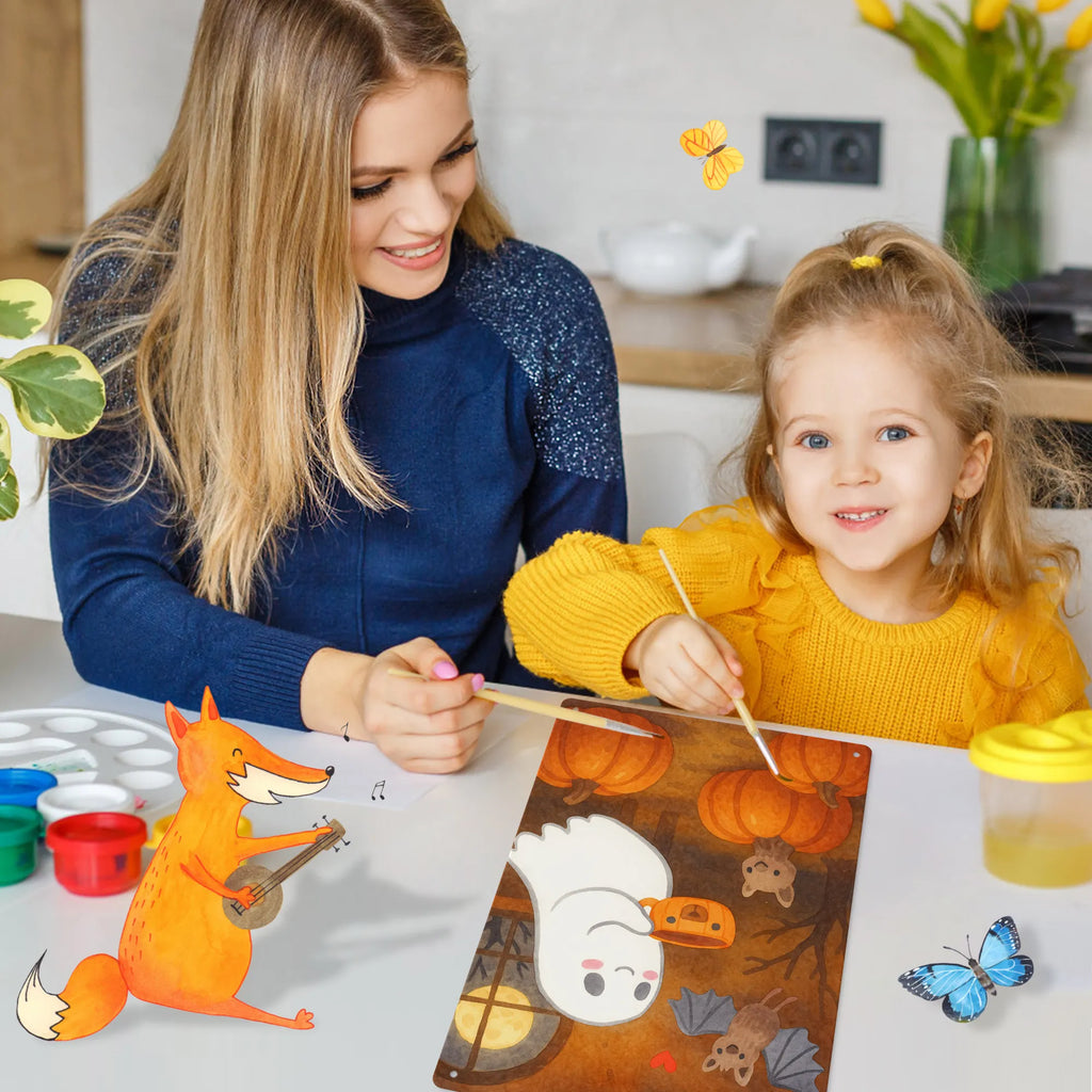 Paint by Numbers Metal Sign Ghost Coffee Design Halloween, decoration, Martin singing, decor, gifts, giving