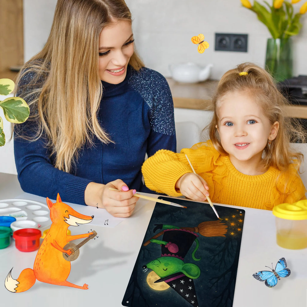 Metalowy szyld do malowania po numerach Czarownica lata Design Halloween, dekoracje, Martinssingen, dekoracja, prezenty, dawanie