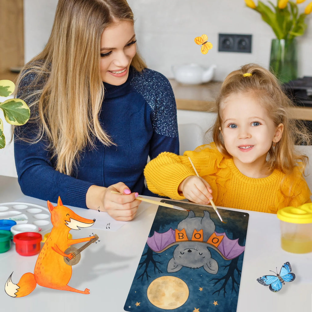 Paint by Numbers Metal Sign Bat Boo Design Halloween, decoration, Martin singing, decor, gifts, giving