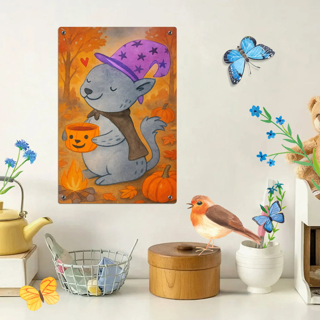 Paint by Numbers Metal Sign Hangover Coffee Design Halloween, decoration, Martin singing, decor, gifts, giving