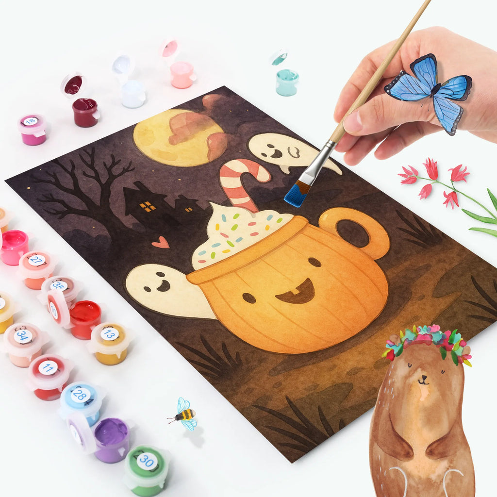 Malowanie według numerów Kawa Duch Design Halloween, dekoracje, Martinssingen, dekoracja, prezenty, dawanie