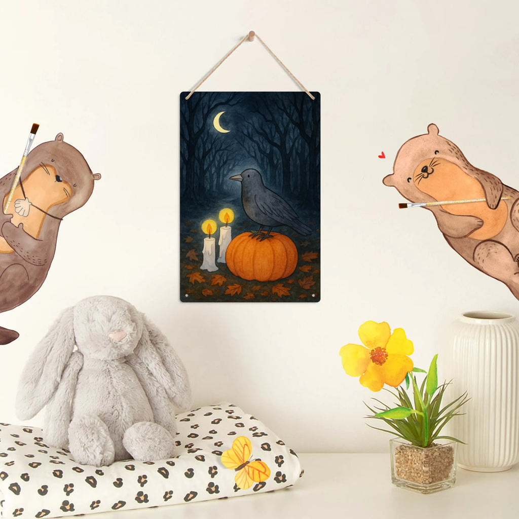 Malen nach Zahlen Metallschild Krähe Halloween Design Malen, Künstler, Baseln, Kreativität, Bastelidee, DIY, Ausmalbild, Malen nach Zahlen, Kunstwerk, Halloween, Deko, Martinssingen, Dekoration, Geschenke, Schenken