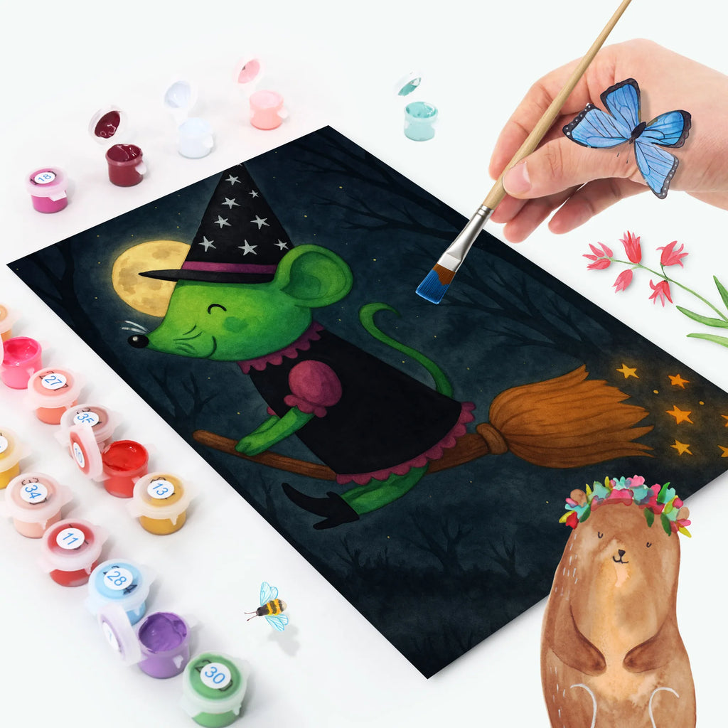 Malowanie według numerów Czarownica lata Design DIY, Malen, Kreativität, Baseln, Künstler, Bastelidee, Malen nach Zahlen, Ausmalbild, Kunstwerk, Halloween, Deko, Martinssingen, Dekoration, Geschenke, Schenken