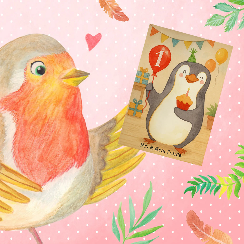 Grußkarte 1. Geburtstag Pinguin Luftballon Design Weihnachten, witzig, Freundin, liebevoll, Opa, Klappkarte, Einladungskarte, Hochzeit, Ansichtskarten, Trauerkarte, Taufe, Karte, Aufmunterung, Mädchen, Ostern, Hochzeitskarte, Glücklich, Geburtstagskarte, Abitur, Freund, Oma, Lieblingsmensch, Papa, Abschluss, Junge, Geschenkideen, Grußkarte, Beileid, Frau, Mama, cool, Glückwunschkarte, Geschenk, Geburtstag, Geburtstagsgeschenk, Happy Birthday, Geburtstage, Pinguin, Geburtstagsfeier