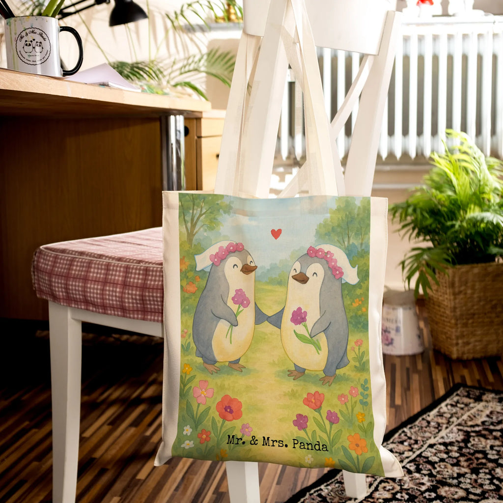 Torba Pingwiny Lesbijska duma Design Wesele, prezent weselny, małżeństwo, przyjęcie weselne, ceremonia, prezent z ceremonii, karta weselna, przyjęcie zaręczynowe, prezent z zaręczyn, pomysły na prezenty weselne, prezenty weselne dla pary młodej