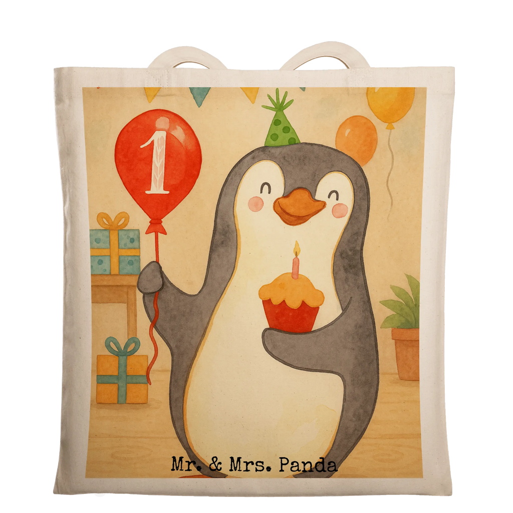 Shopper 1. Geburtstag Pinguin Luftballon Design Umhängetasche, unitasche, Badetasche, Schultertasche, büchertasche, Tasche, Einkaufsbeutel, Statementbeutel, baumwollbeutel, Einkaufstüte, Alltagstasche, Laptoptasche, Beuteltasche, Strandtasche, Shopper, Stoffbeutel, Henkeltasche, tote bag, Stofftasche, Tüte, Baumwolltasche, Beutel, Tragetasche, Leinentasche, uni tasche, Einkaufstasche, shopping tasche, bedruckte tasche, Jutebeutel, Schultasche, Jutetasche, Geschenk, Geburtstag, Geburtstagsgeschenk, Geburtstage, Pinguin, Geburtstagsfeier, Happy Birthday