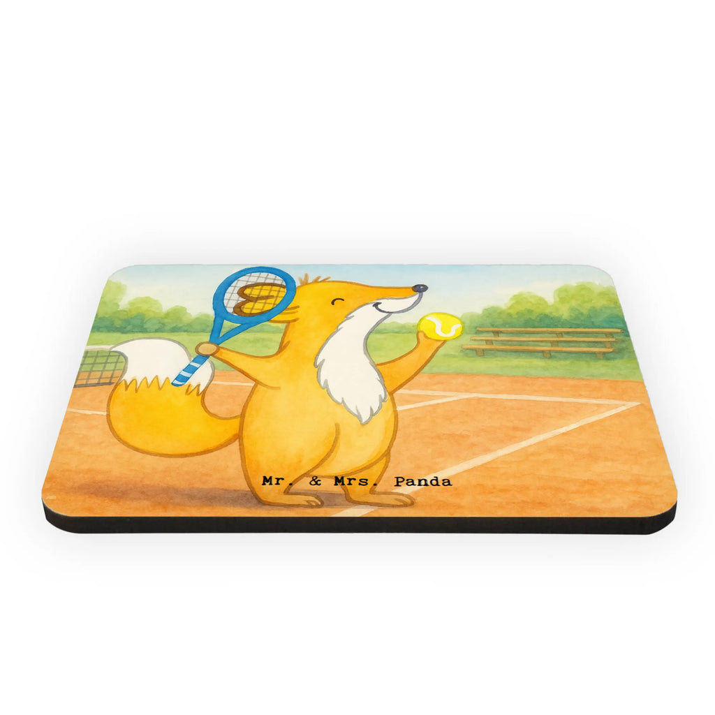 Magnet Fox play tennis Design refrigerator magnets, office magnet, magnetic board, magnet, refrigerator magnet, calendar magnet, Gift, giving, thank you, award, profit, athlete, Playing tennis, ball sport, tennis club, tennis tournament