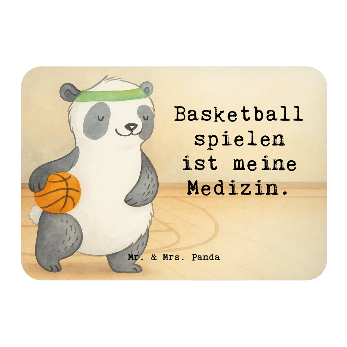 Magnet panda basketball Design Gift, giving, thank you, award, profit, athlete, basketball court, basketball association, basketball club