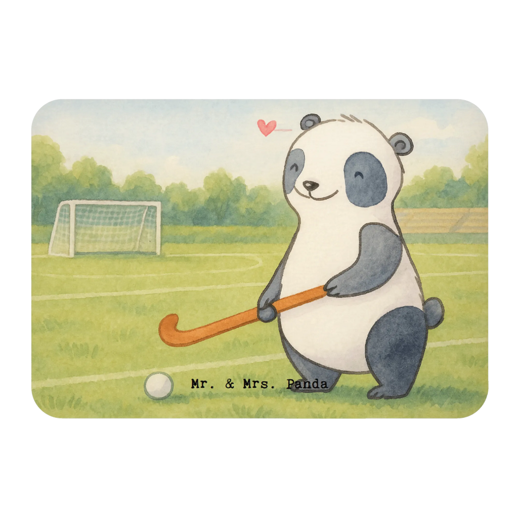 Magnet Panda Hockey spielen Design Notizhalter, Whiteboard Magnet, fridge magnet, Souvenir Magnet, Pinnwandmagnet, Dekomagnet, Kalendermagnet, Motivmagnete, Notiz Magnet, Kühlschrank Dekoration, Kühlschrankmagnet, Magnete Holz, Geschenk, Schenken, Sport, Sportart, Hobby, Danke, Dankeschön, Auszeichnung, Gewinn, Sportler, Hockeyschläger, Feldhockey, Hockey Verein, Hockey spielen