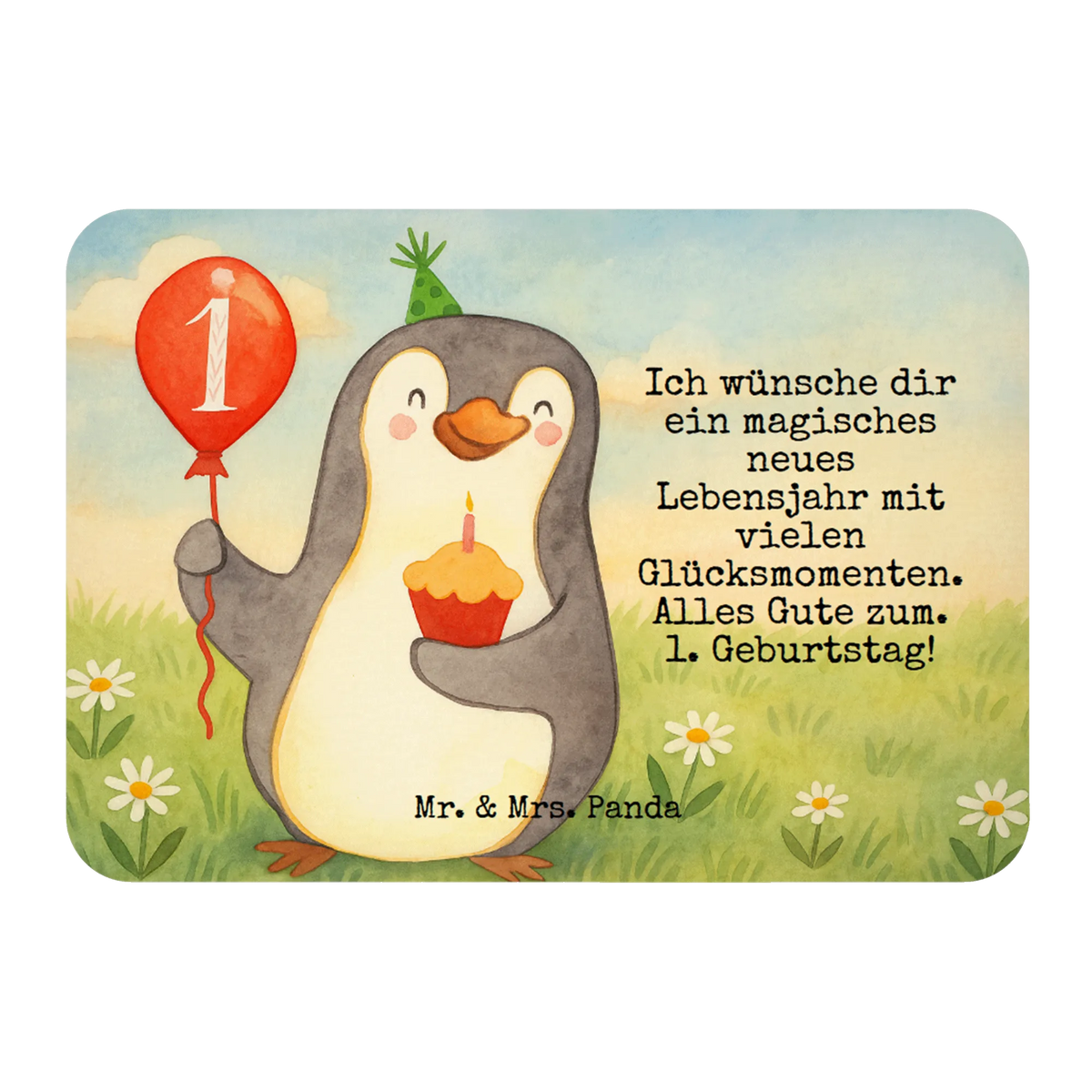 Magnet 1. Geburtstag Pinguin Luftballon Design whiteboardmagnet, büromagnet, rechteckmagnet, magnet, wandmagnet, memomagnet, Pinnwandmagnet, einkaufszettelmagnet, Kühlschrankmagnet, holzmagnet, spruchmagnet, Notizhalter, tafelmagnet, küchenmagnet, holz whiteboardmagnet, designmagnet, Dekomagnet, zettelhalter, haftmagnet, bildmagnet, mdf magnet, holz kühlschrankmagnet, notizmagnet, Geschenk, Geburtstag, Geburtstagsgeschenk, Pinguin, Geburtstage, Happy Birthday, Geburtstagsfeier