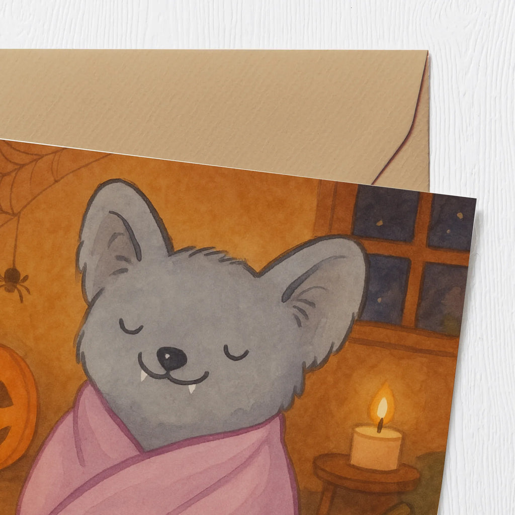 Karta Deluxe Nietoperz odpoczywa Design dekoracja, dekoracje, prezenty, dawanie