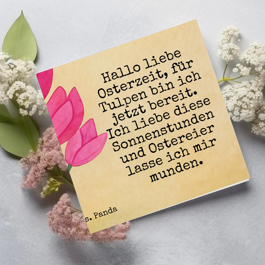 Karta Deluxe królik tulipany Design Wielkanoc, zajączek wielkanocny, prezenty wielkanocne, gniazdo wielkanocne, dekoracje wielkanocne, prezenty na Wielkanoc, prezent wielkanocny, prezenty wielkanocne dla dzieci, Wielkanoc dla dzieci