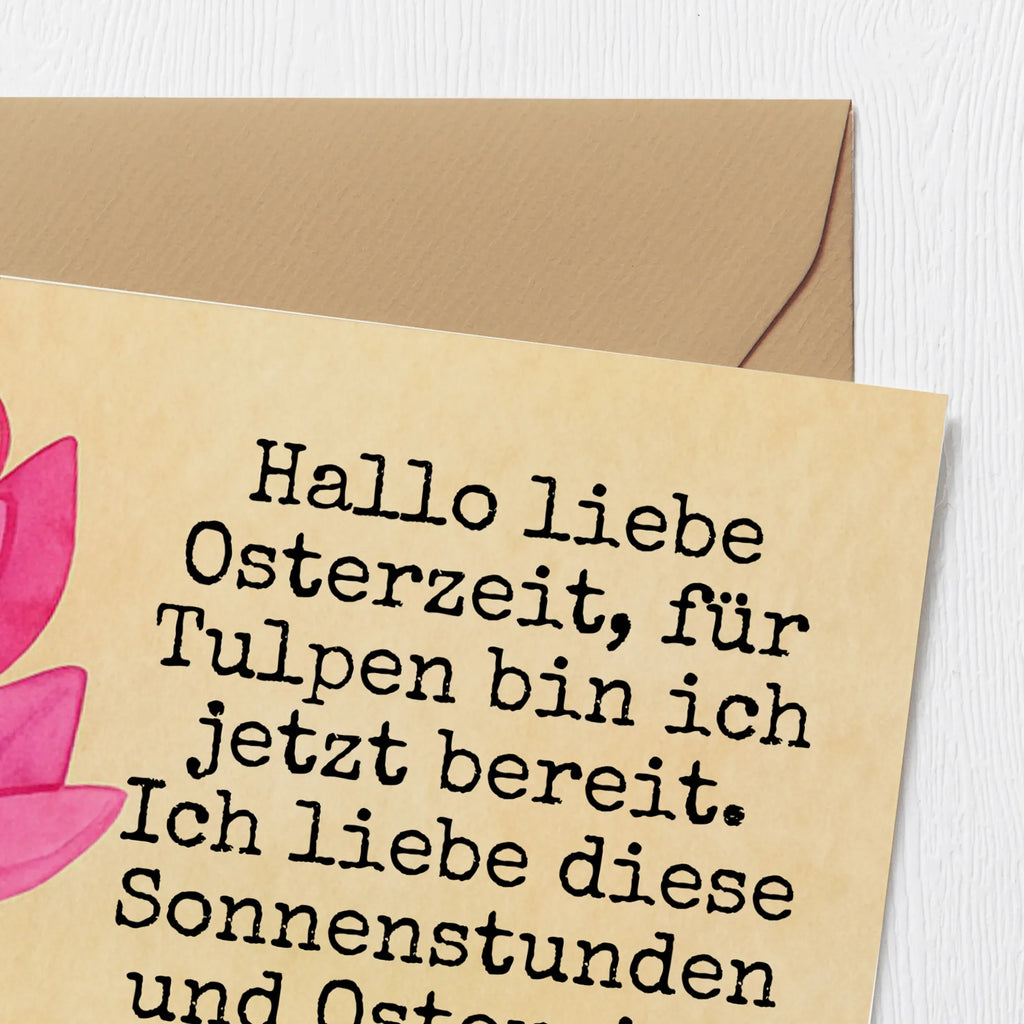 Karta Deluxe królik tulipany Design Wielkanoc, zajączek wielkanocny, prezenty wielkanocne, gniazdo wielkanocne, dekoracje wielkanocne, prezenty na Wielkanoc, prezent wielkanocny, prezenty wielkanocne dla dzieci, Wielkanoc dla dzieci