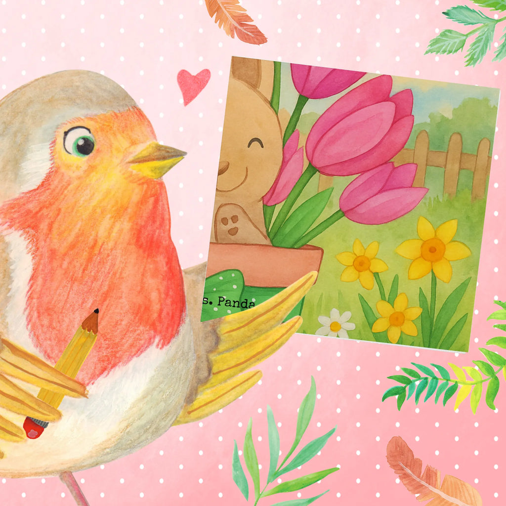 Karta Deluxe królik tulipany Design Wielkanoc, zajączek wielkanocny, prezenty wielkanocne, gniazdo wielkanocne, dekoracje wielkanocne, prezenty na Wielkanoc, prezent wielkanocny, prezenty wielkanocne dla dzieci, Wielkanoc dla dzieci