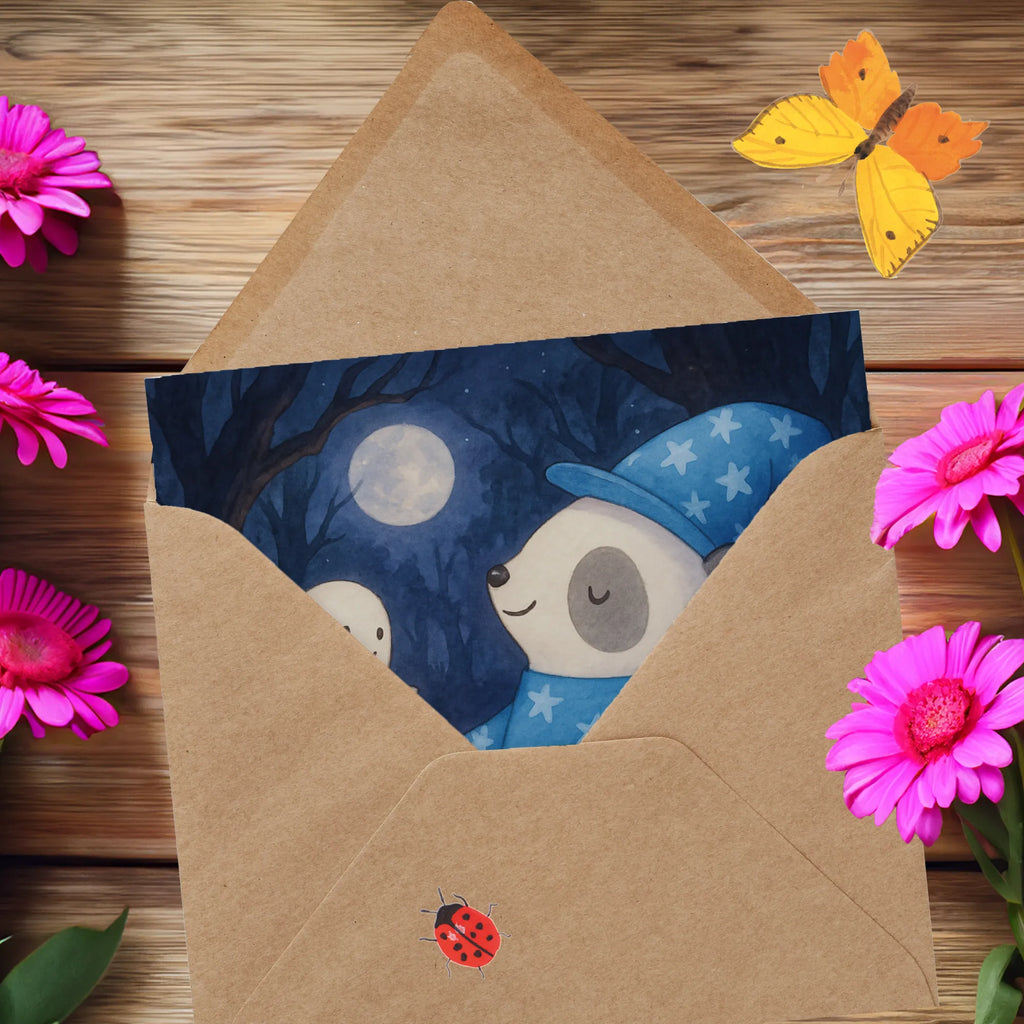 Karta Deluxe Panda Czarodziej Design dekoracja, dekoracje, prezenty, dawanie