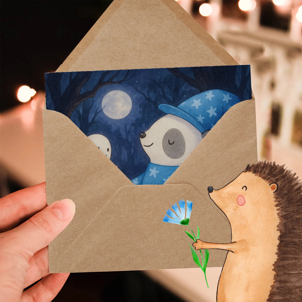 Karta Deluxe Panda Czarodziej Design dekoracja, dekoracje, prezenty, dawanie