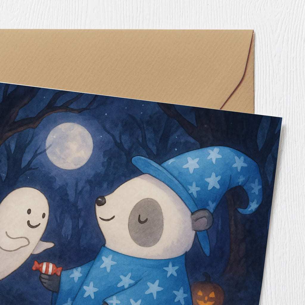 Karta Deluxe Panda Czarodziej Design dekoracja, dekoracje, prezenty, dawanie