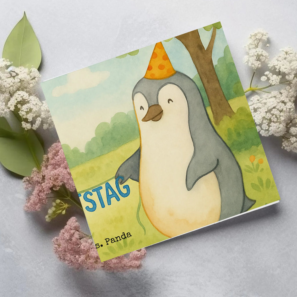 Karta Deluxe Mysz Pingwin urodziny Design Urodziny, prezent urodzinowy, prezent