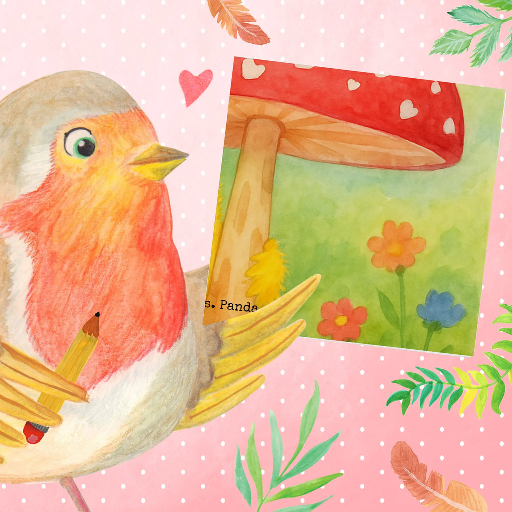 Karta Deluxe pisklę muchomor czerwony Design Wielkanoc, zajączek wielkanocny, prezenty wielkanocne, gniazdo wielkanocne, dekoracje wielkanocne, prezenty na Wielkanoc, prezent wielkanocny, prezenty wielkanocne dla dzieci, Wielkanoc dla dzieci