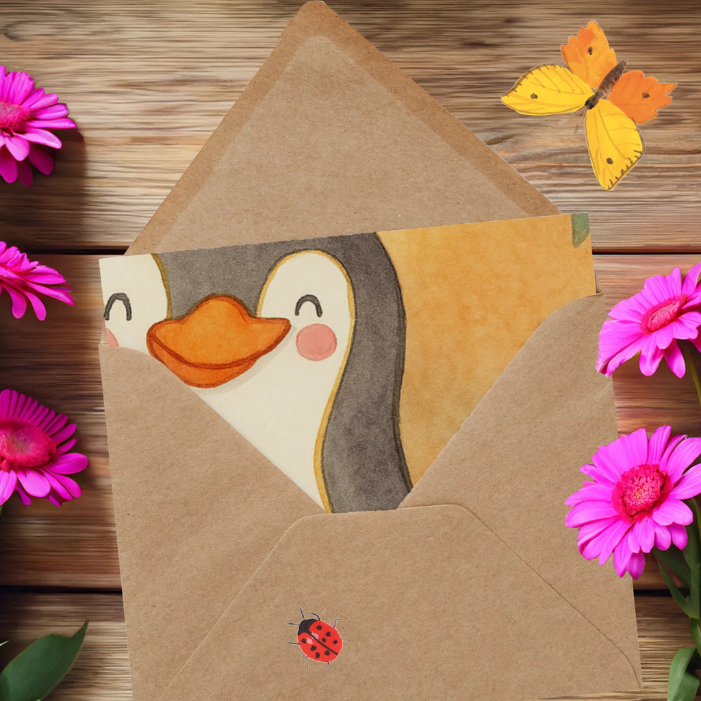 Karta Deluxe Pingwin Urodziny Design Urodziny, prezent urodzinowy, prezent