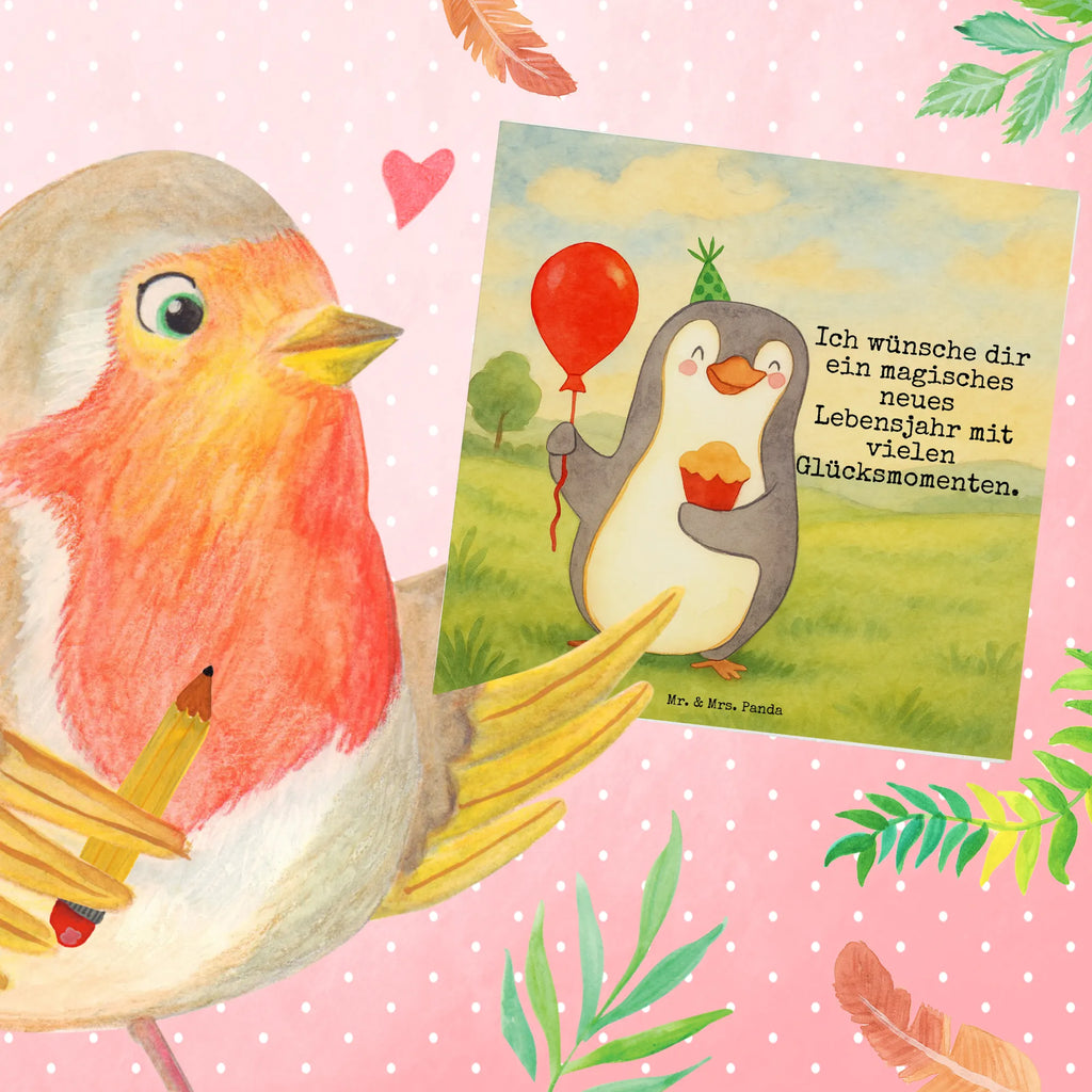 Karta Deluxe Pingwin Urodziny Design Urodziny, prezent urodzinowy, prezent