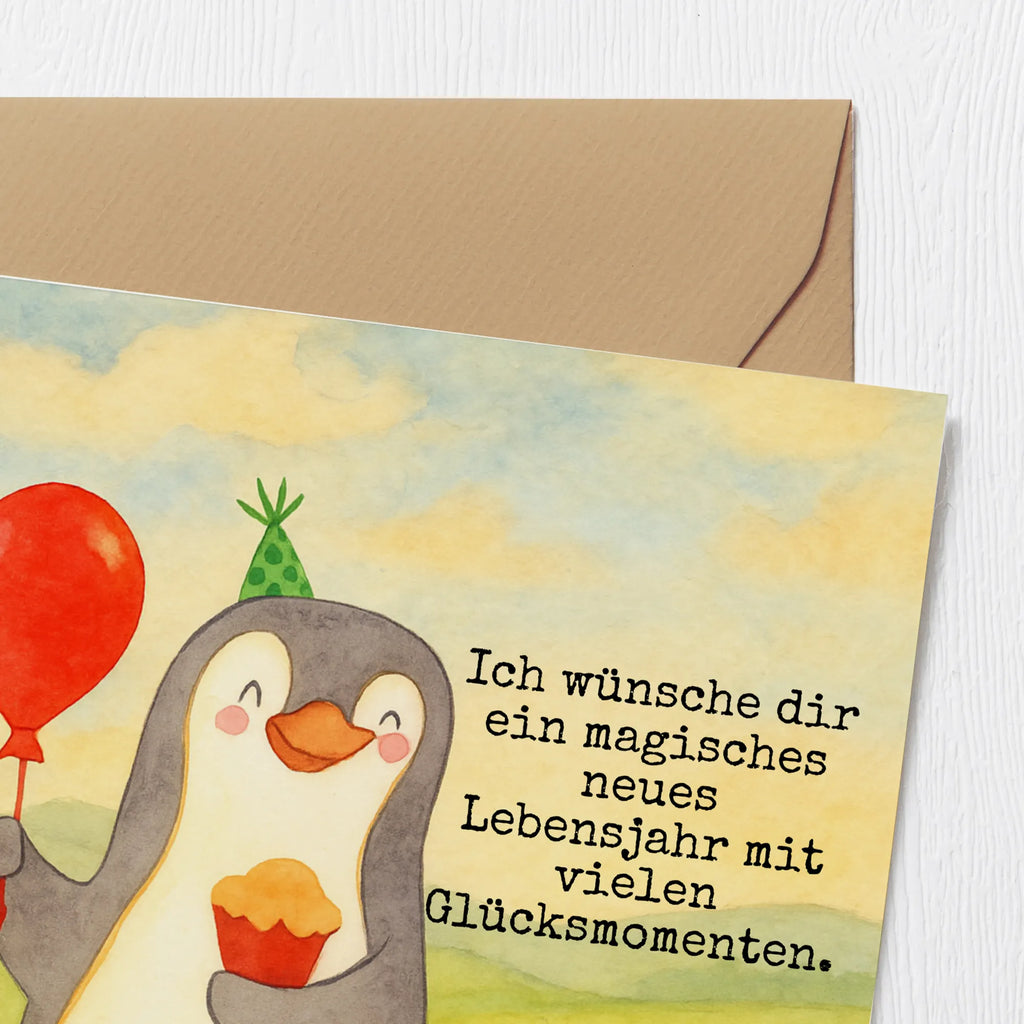 Karta Deluxe Pingwin Urodziny Design Urodziny, prezent urodzinowy, prezent