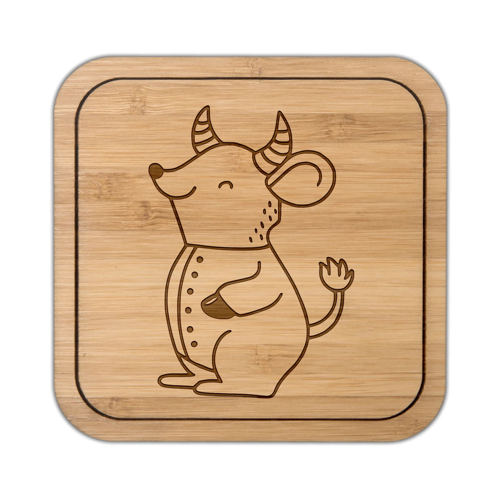 Square coaster Taurus Astrology square, coasters, glasses, giveaways, constellations, birthdays, astrology, date of birth, month of birth