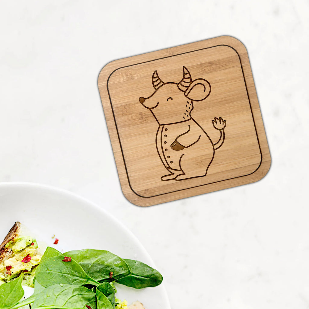 Square coaster Taurus Astrology square, coasters, glasses, giveaways, constellations, birthdays, astrology, date of birth, month of birth