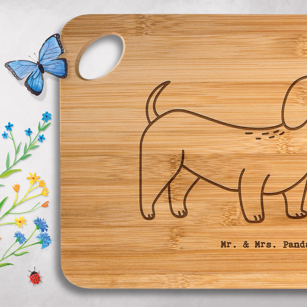 Bamboo chopping board Dachshund Smooth-haired Dachshund moment gift, animal lover, giving, dog breed, purebred dog, dog owner, puppy