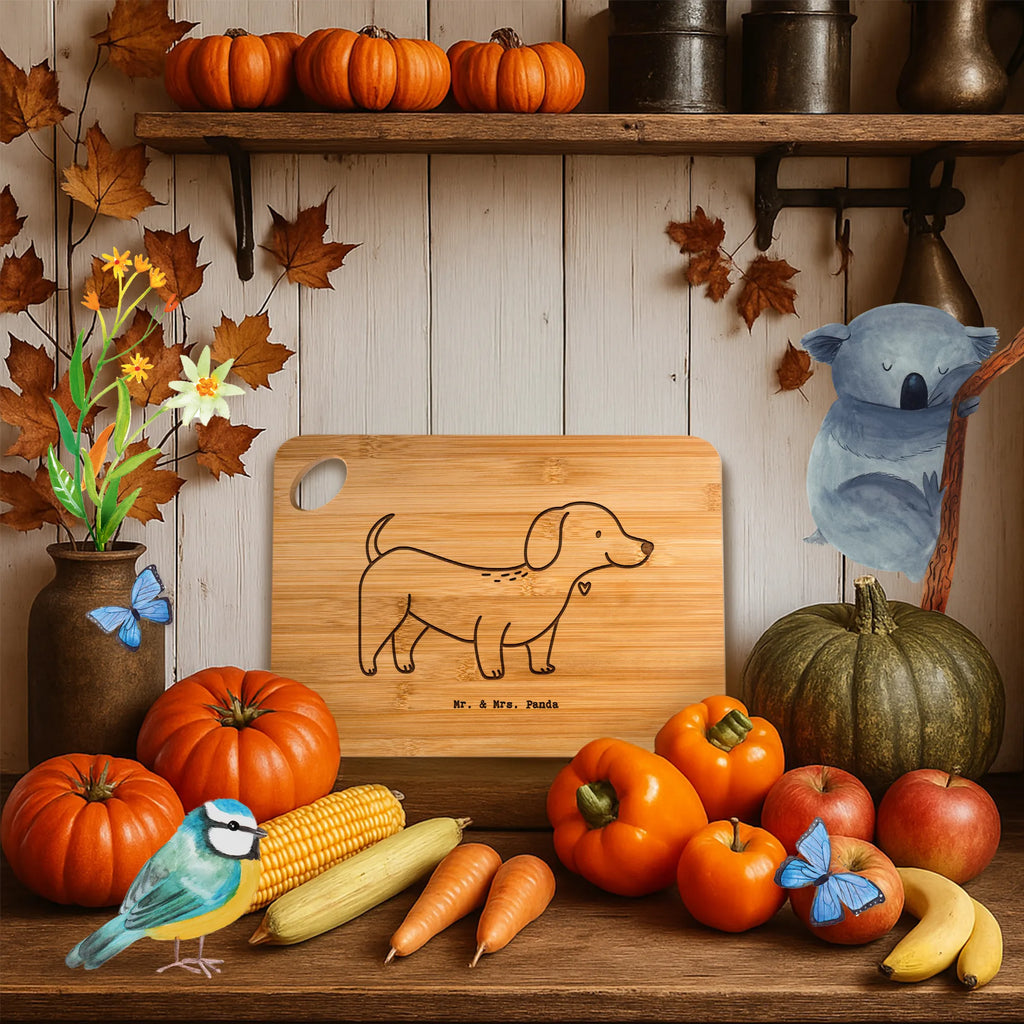Bamboo chopping board Dachshund Smooth-haired Dachshund moment gift, animal lover, giving, dog breed, purebred dog, dog owner, puppy