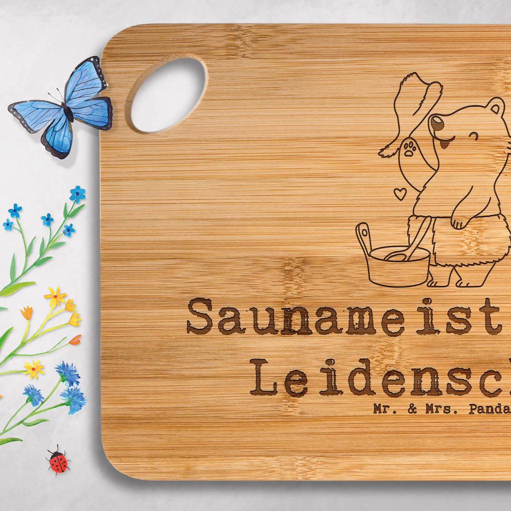 Bamboo chopping board Sauna Master Passion gift, sayings, gift idea, best, farewell gift, passing exam, anniversary, retirement, promotion, job start, profession