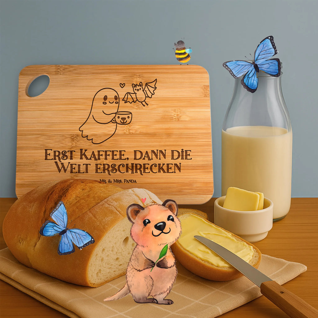 Frühstücksbrett Gespenst Kaffee Brett, Küchenbrett, Schneidebrett, Hackbrett, Servierbrett, Holzbrettchen, Frühstücksbrett, Holzbrett, Dekoration, Geschenke, Schenken, Deko, Halloween, Martinssingen, Gespenst, Kaffee