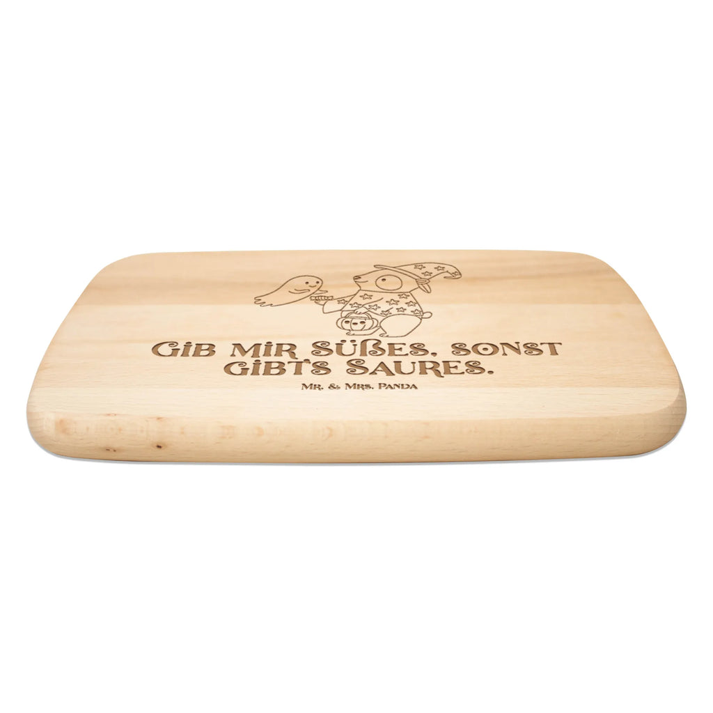 Schneidebrett Holz Panda Zauberer Frühstücksbrettchen, Frühstücksbrett, Schneidebrett Holz, Holzbrett, Küchenbrett, Brot, Schneidebrett, Dekoration, Geschenke, Schenken, Deko, Halloween, Martinssingen, Halloween Deko, Gespenst, Panda, Zauberer, Trick or Treat, Süßes sonst gibt's saures